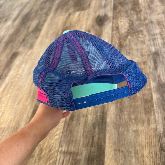 Ron Jon Surf Shop Colorful Blue and Aqua SnapBack Baseball Hat - Picture 2 of 5